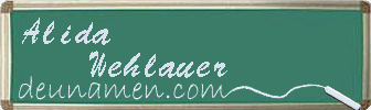 Alida Wehlauer Visitenkarte